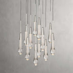 Soltaire Modern 17'' 24'' 36'' 58'' Round Chandelier Lighting - fovolighting