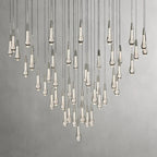 Soltaire Modern 17'' 24'' 36'' 58'' Round Chandelier Lighting - fovolighting