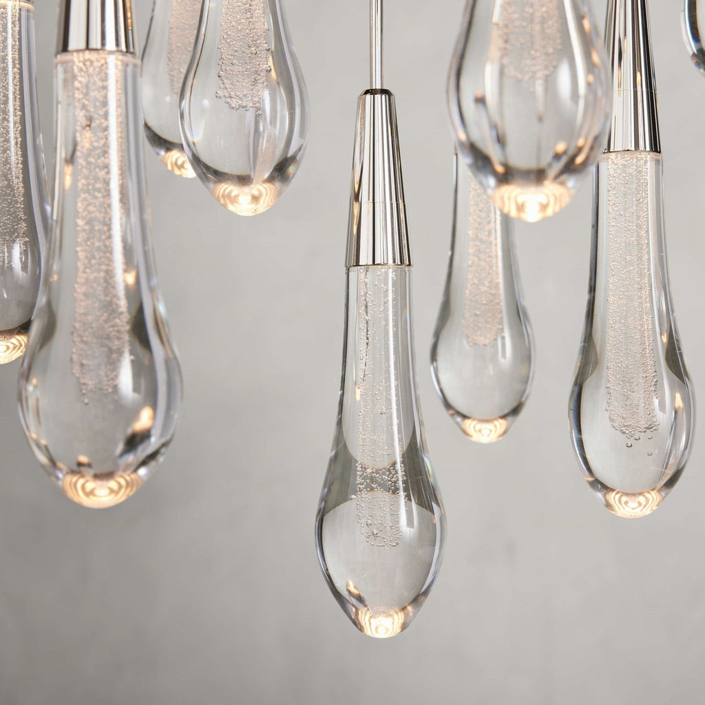 Soltaire Modern 17'' 24'' 36'' 58'' Round Chandelier Lighting - fovolighting