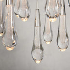 Soltaire Modern 17'' 24'' 36'' 58'' Round Chandelier Lighting - fovolighting