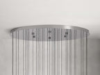 Soltaire Modern 17'' 24'' 36'' 58'' Round Chandelier Lighting - fovolighting