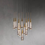 Soltaire Modern 17'' 24'' 36'' 58'' Round Chandelier Lighting - fovolighting