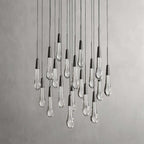 Soltaire Modern 17'' 24'' 36'' 58'' Round Chandelier Lighting - fovolighting