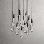 Soltaire Modern 17'' 24'' 36'' 58'' Round Chandelier Lighting - fovolighting