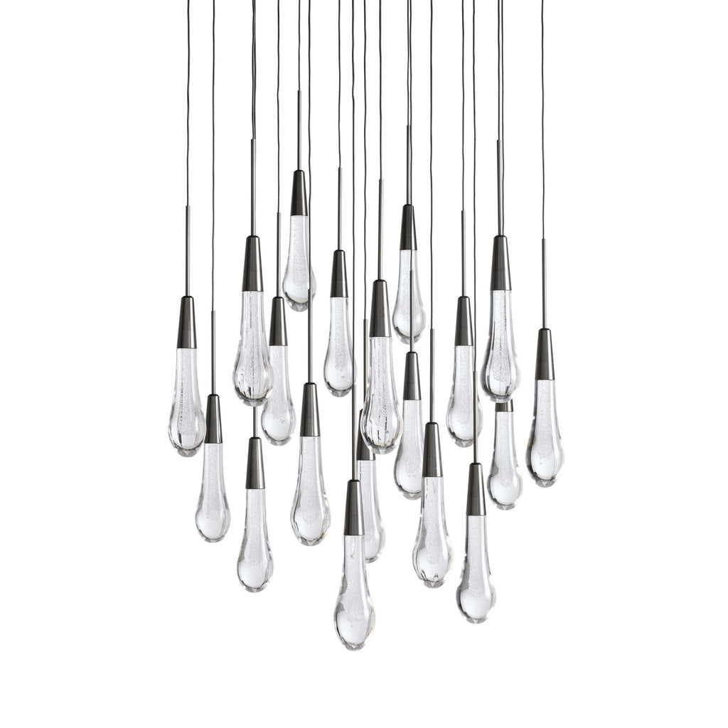 Soltaire Modern 17'' 24'' 36'' 58'' Round Chandelier Lighting - fovolighting