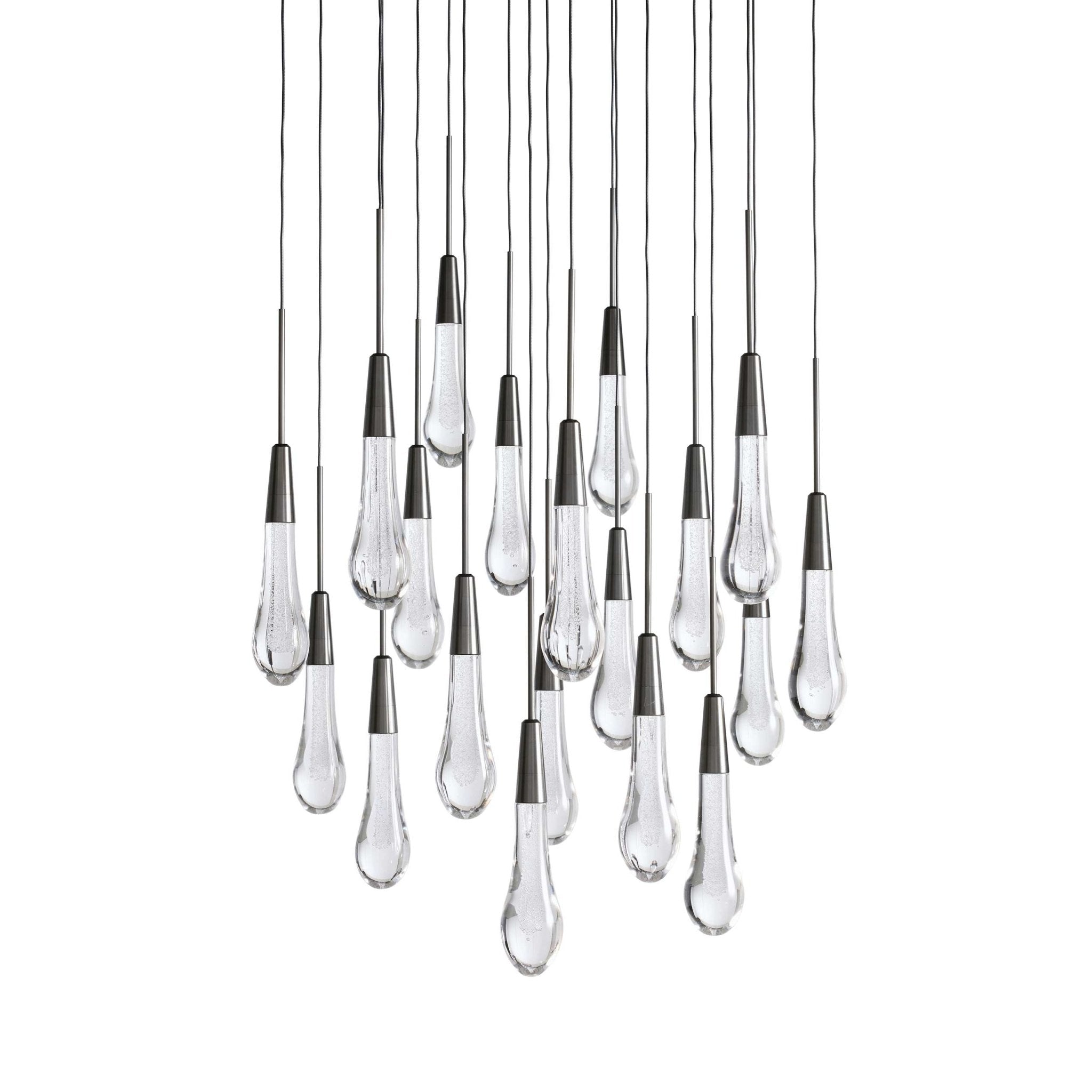 Soltaire Modern 17'' 24'' 36'' 58'' Round Chandelier Lighting - fovolighting