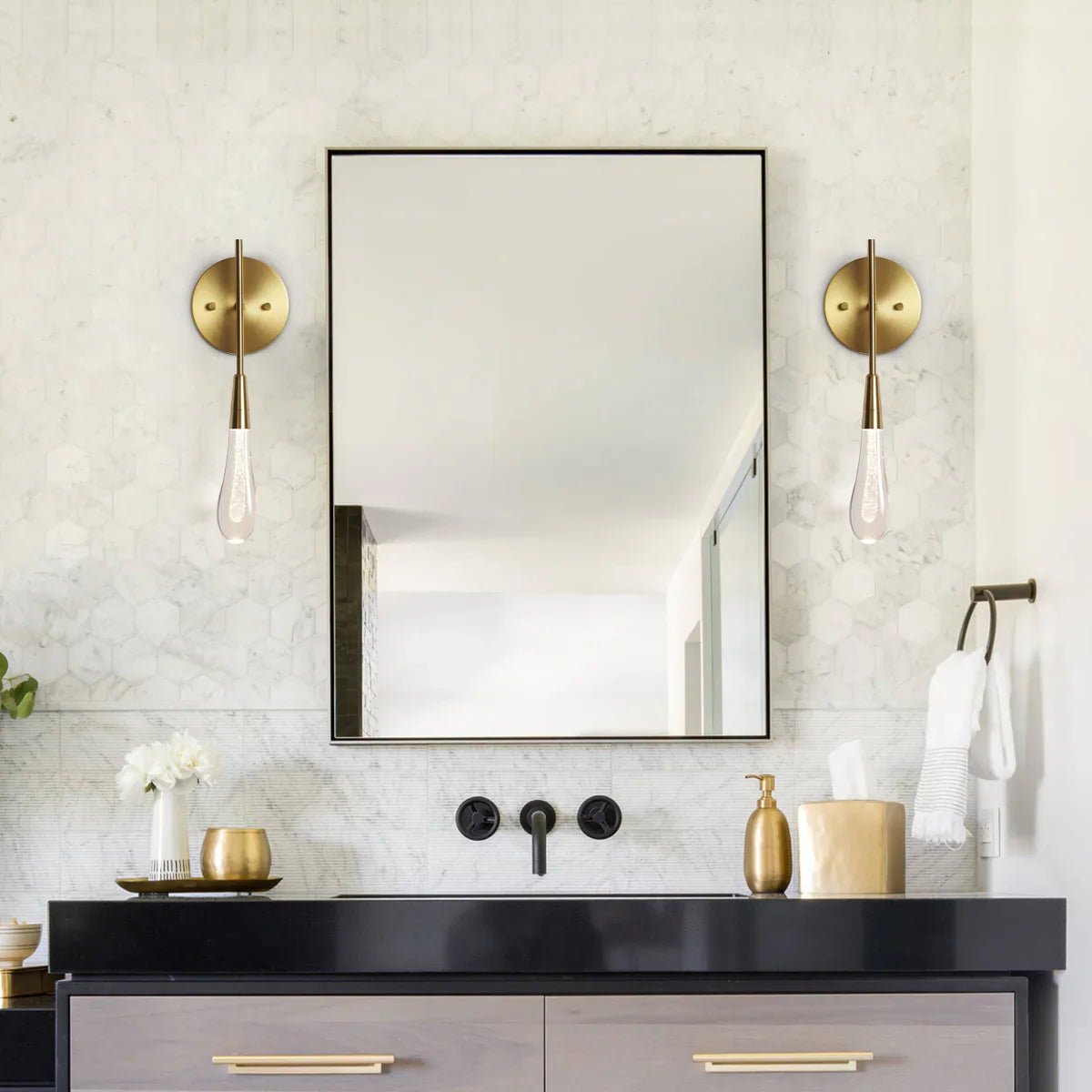 Soltaire Modern Wall Sconce 5"W - fovolighting