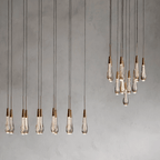 Soltaire Round Chandelier 17" 24" 36“ 58“ - fovolighting