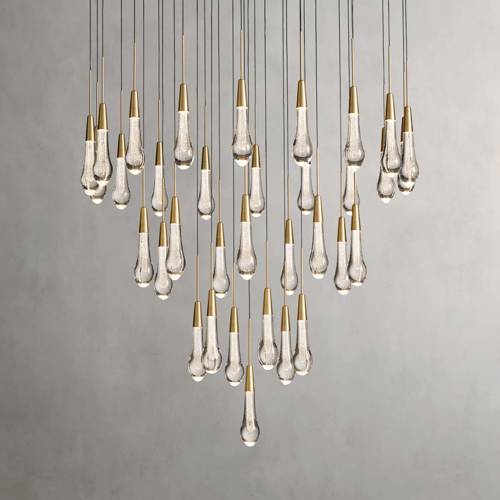 Soltaire Round Chandelier 17" 24" 36“ 58“ - fovolighting
