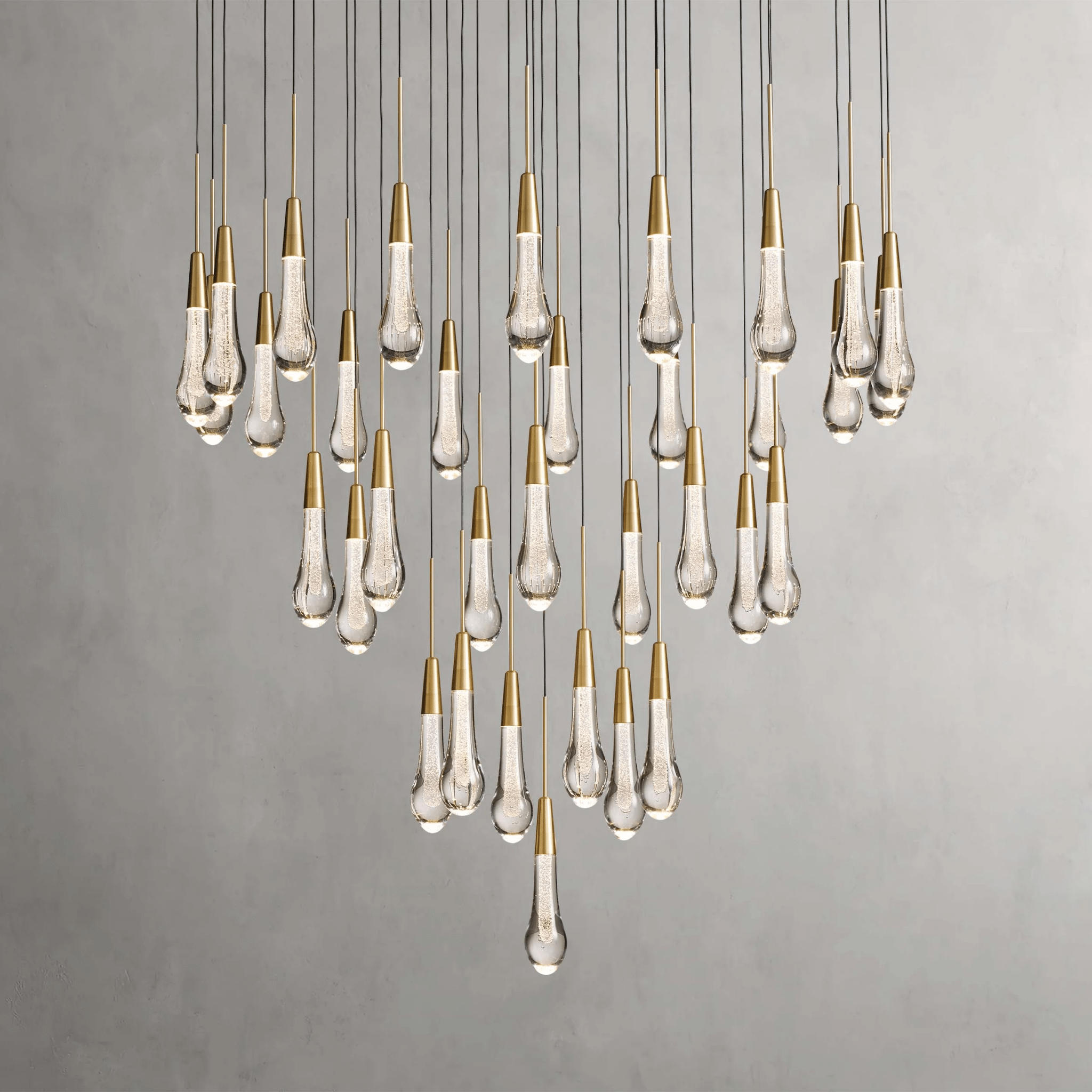 Soltaire Round Chandelier 17" 24" 36“ 58“ - fovolighting