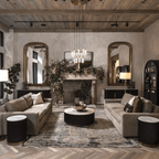 Soltaire Round Chandelier 17" 24" 36“ 58“ - fovolighting
