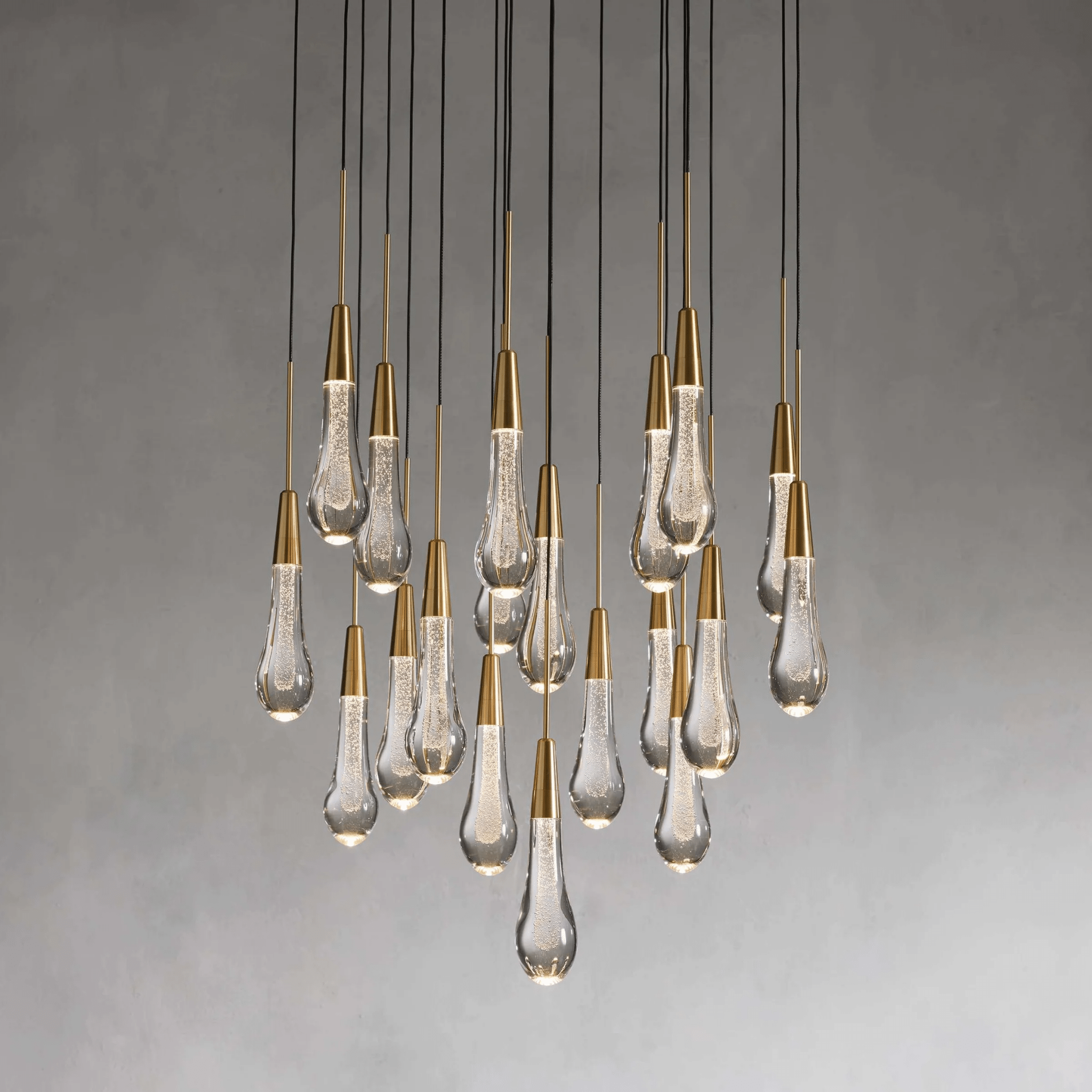 Soltaire Round Chandelier 17" 24" 36“ 58“ - fovolighting