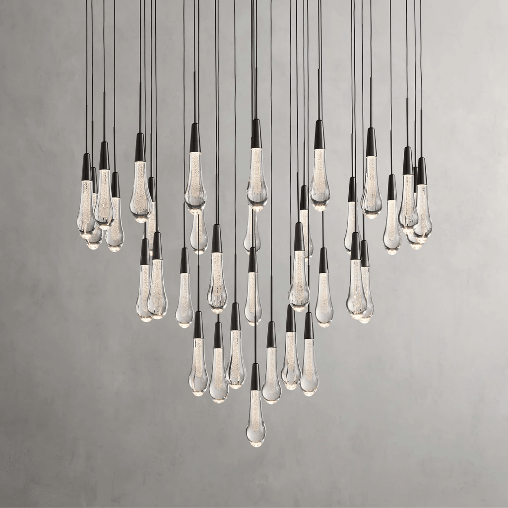 Soltaire Round Chandelier 17" 24" 36“ 58“ - fovolighting