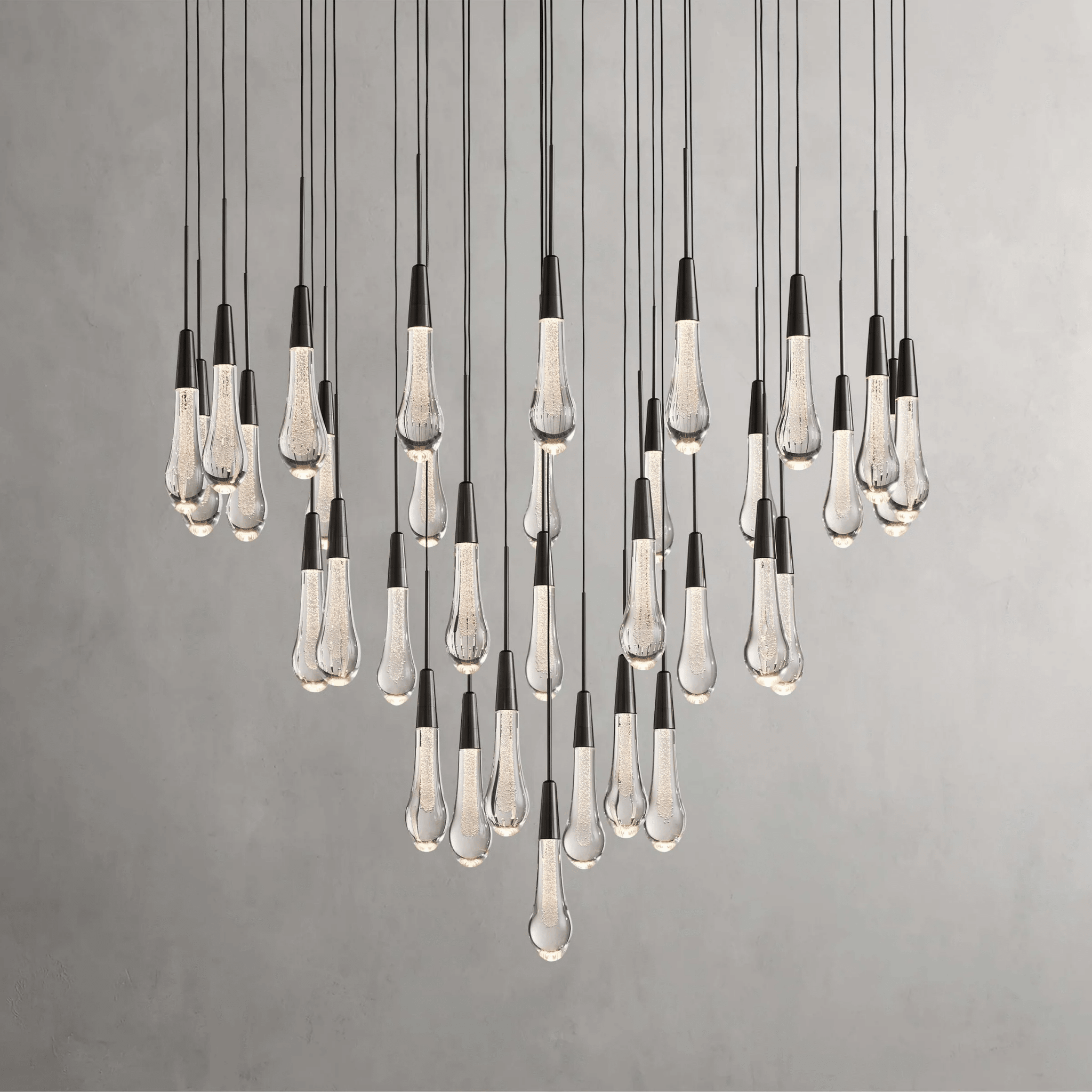 Soltaire Round Chandelier 17" 24" 36“ 58“ - fovolighting