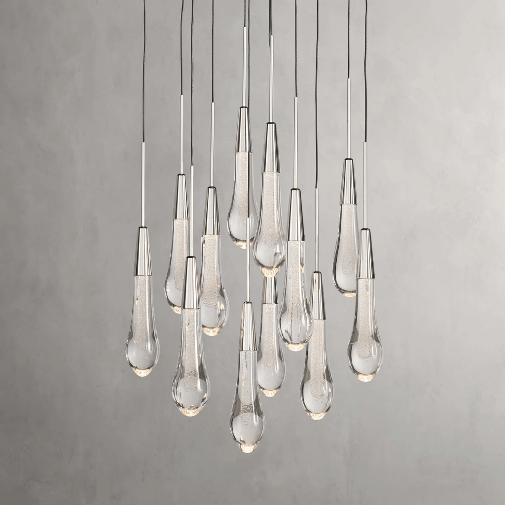 Soltaire Round Chandelier 17" 24" 36“ 58“ - fovolighting