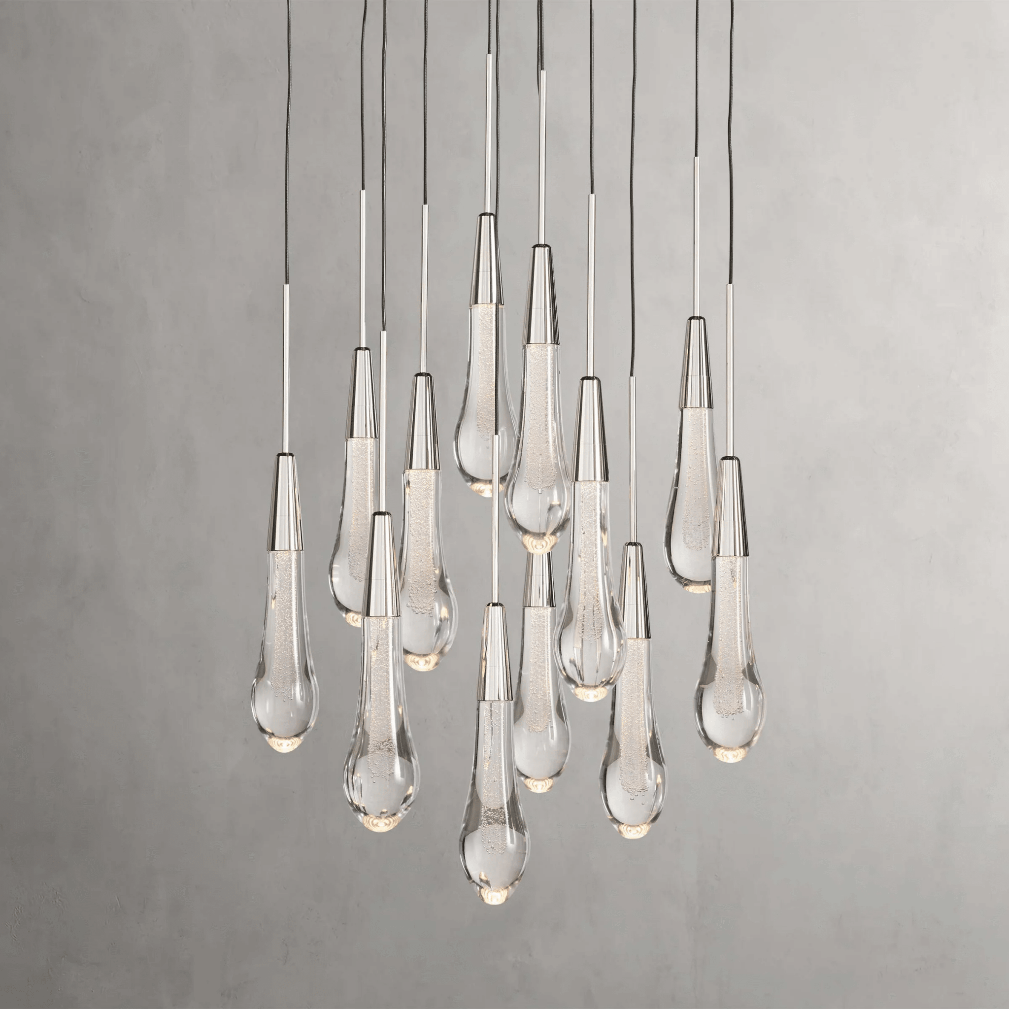 Soltaire Round Chandelier 17" 24" 36“ 58“ - fovolighting