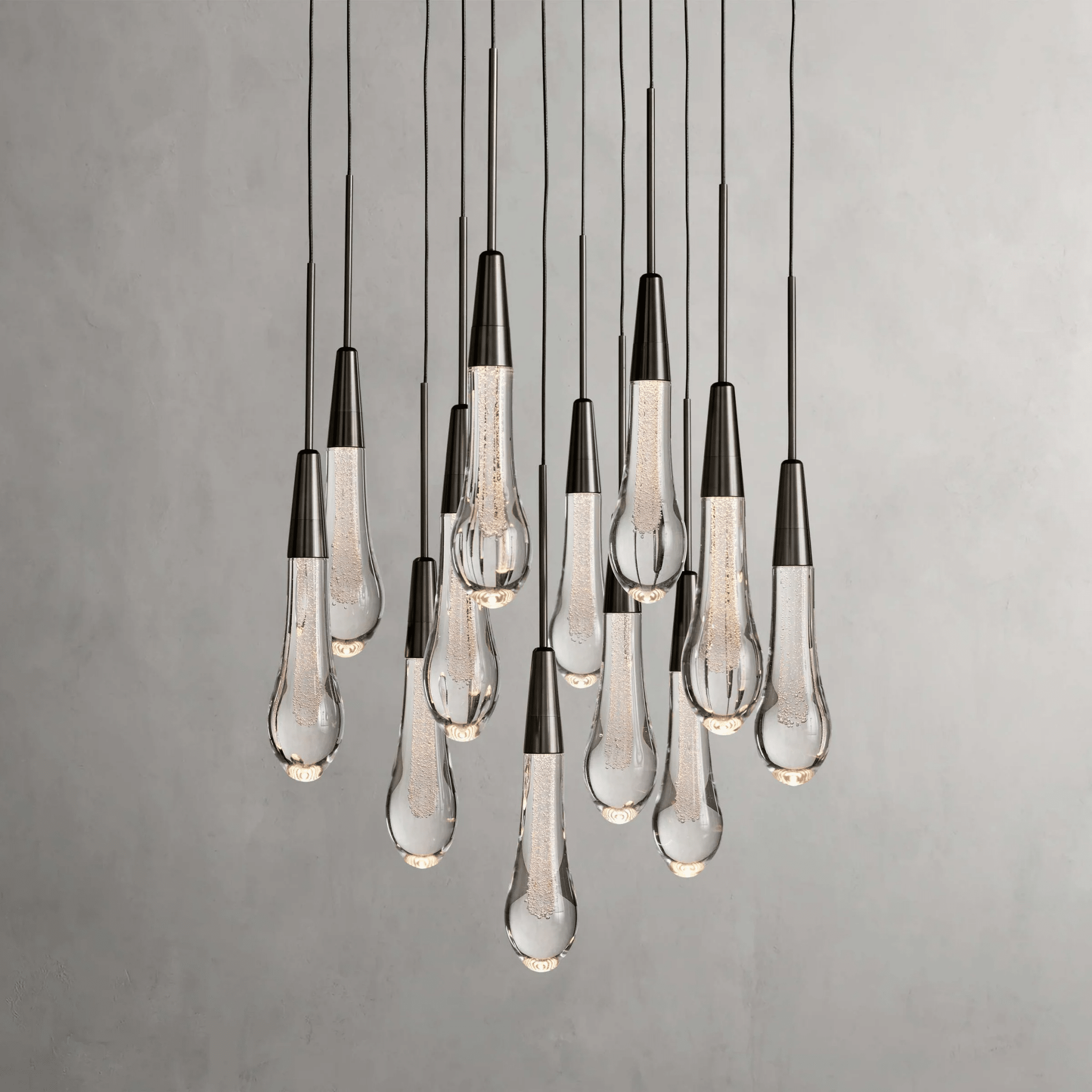 Soltaire Round Chandelier 17" 24" 36“ 58“ - fovolighting