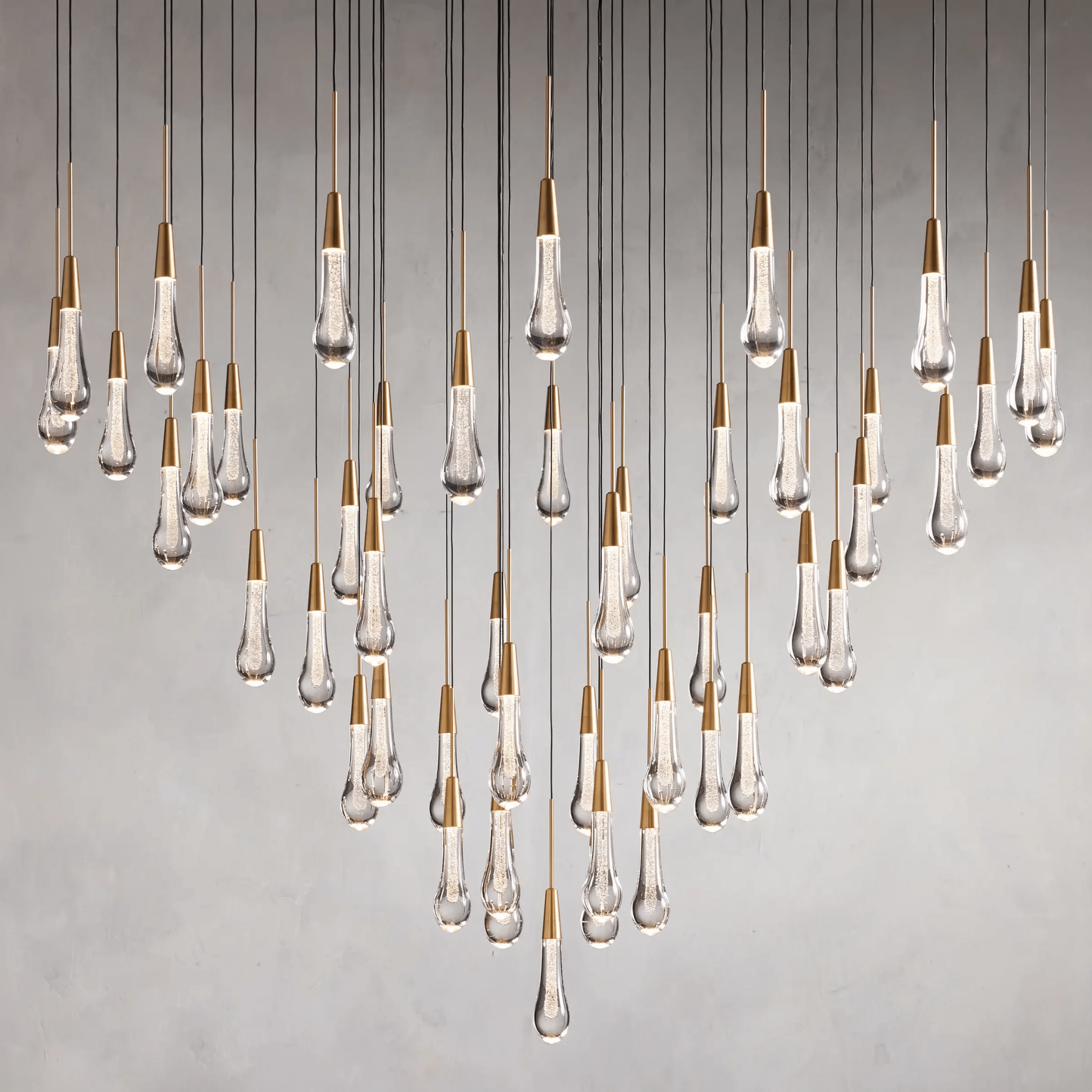 Soltaire Round Chandelier 17" 24" 36“ 58“ - fovolighting