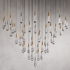 Soltaire Round Chandelier 17" 24" 36“ 58“ - fovolighting