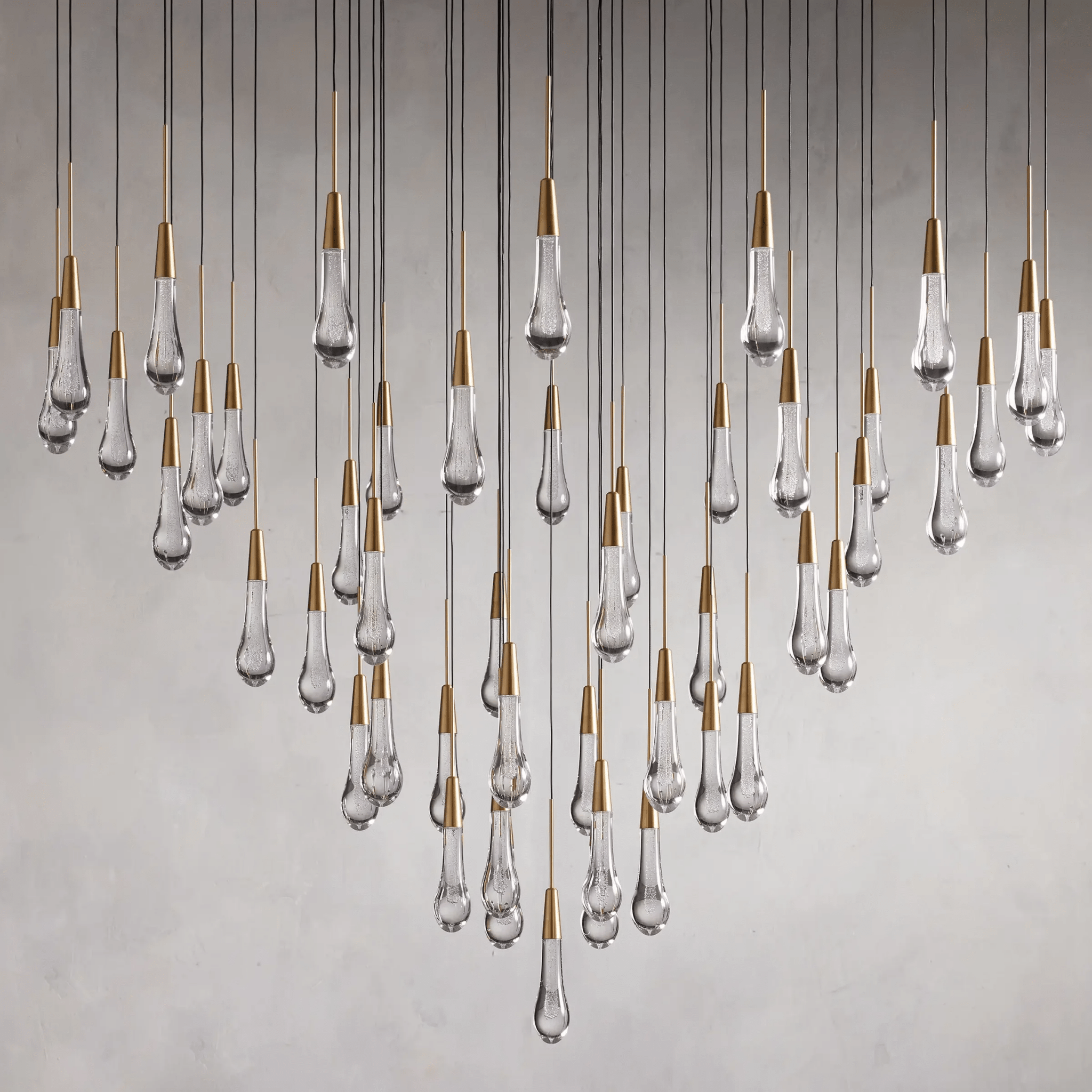 Soltaire Round Chandelier 17" 24" 36“ 58“ - fovolighting