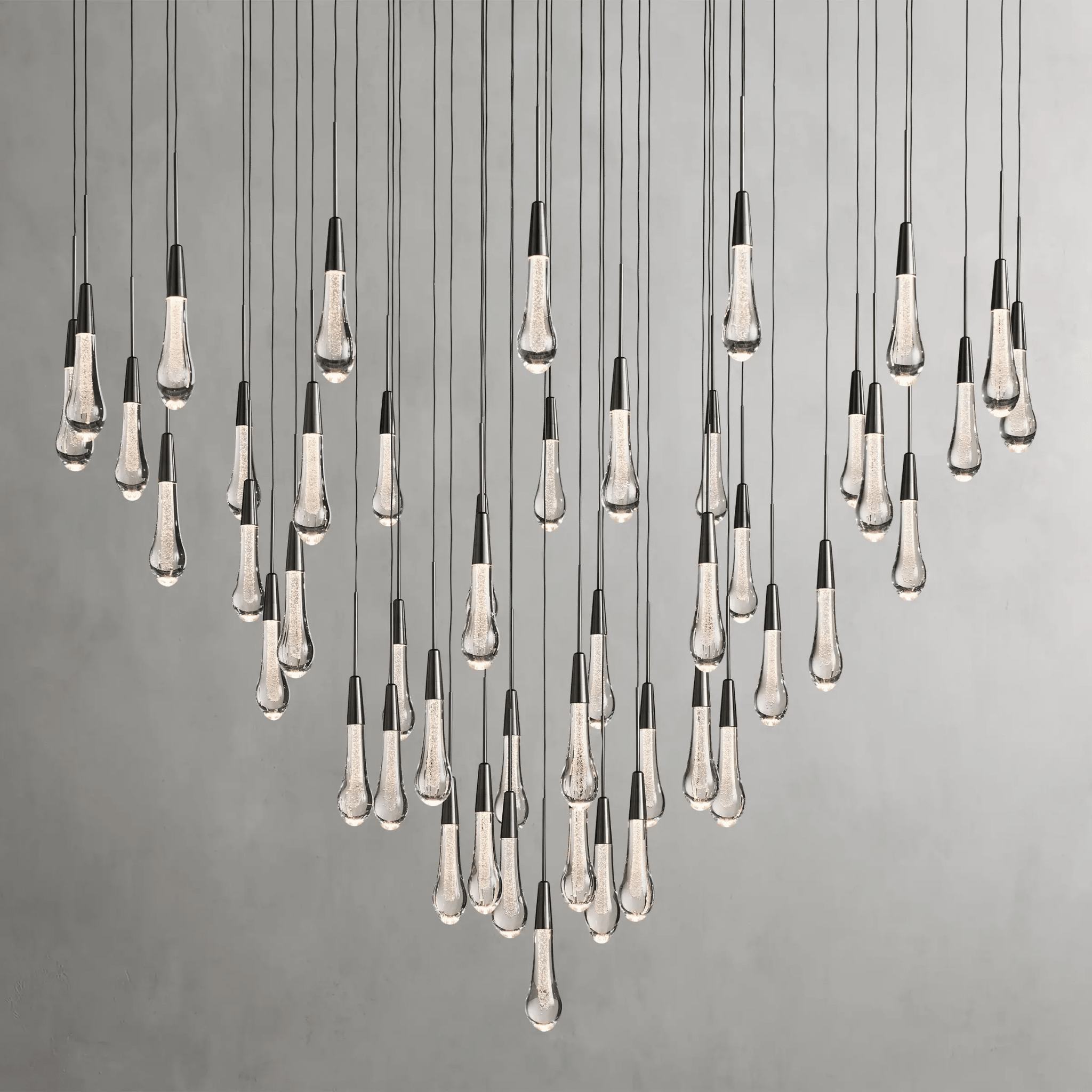Soltaire Round Chandelier 17" 24" 36“ 58“ - fovolighting