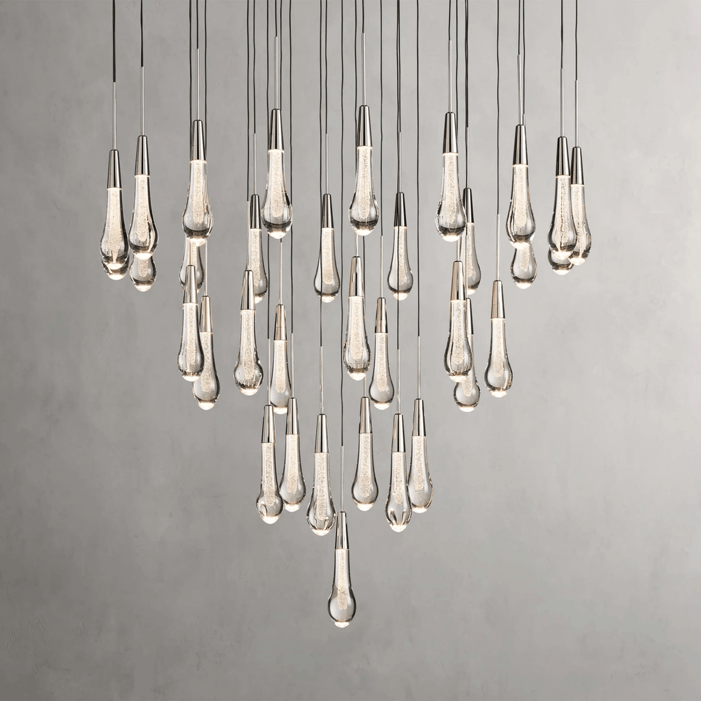 Soltaire Round Chandelier 17" 24" 36“ 58“ - fovolighting