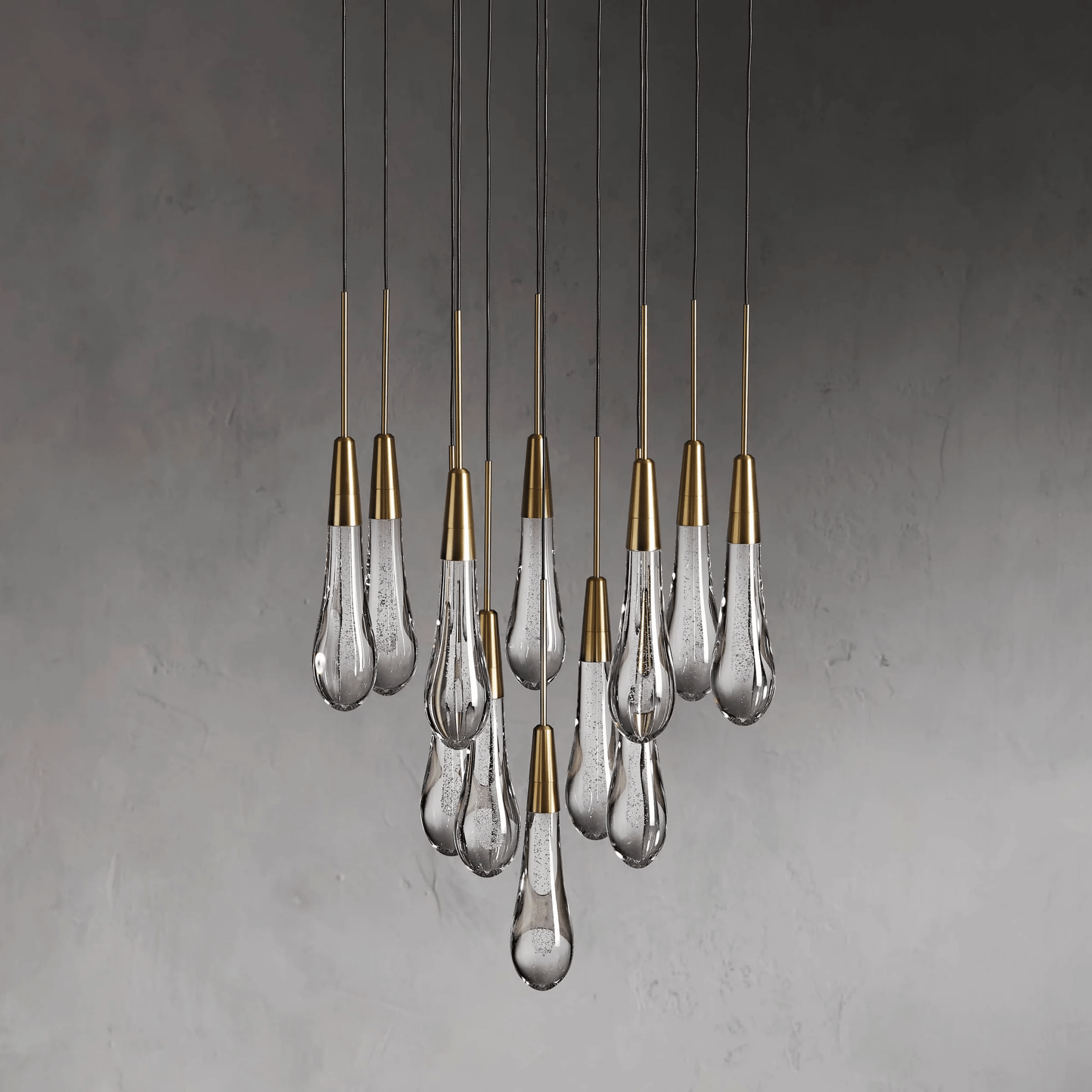 Soltaire Round Chandelier 17" 24" 36“ 58“ - fovolighting