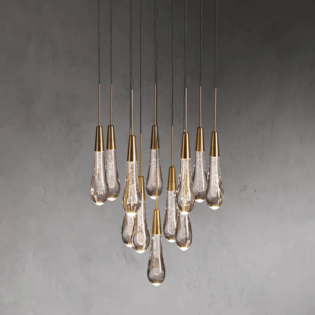 Soltaire Round Chandelier 17" 24" 36“ 58“ - fovolighting