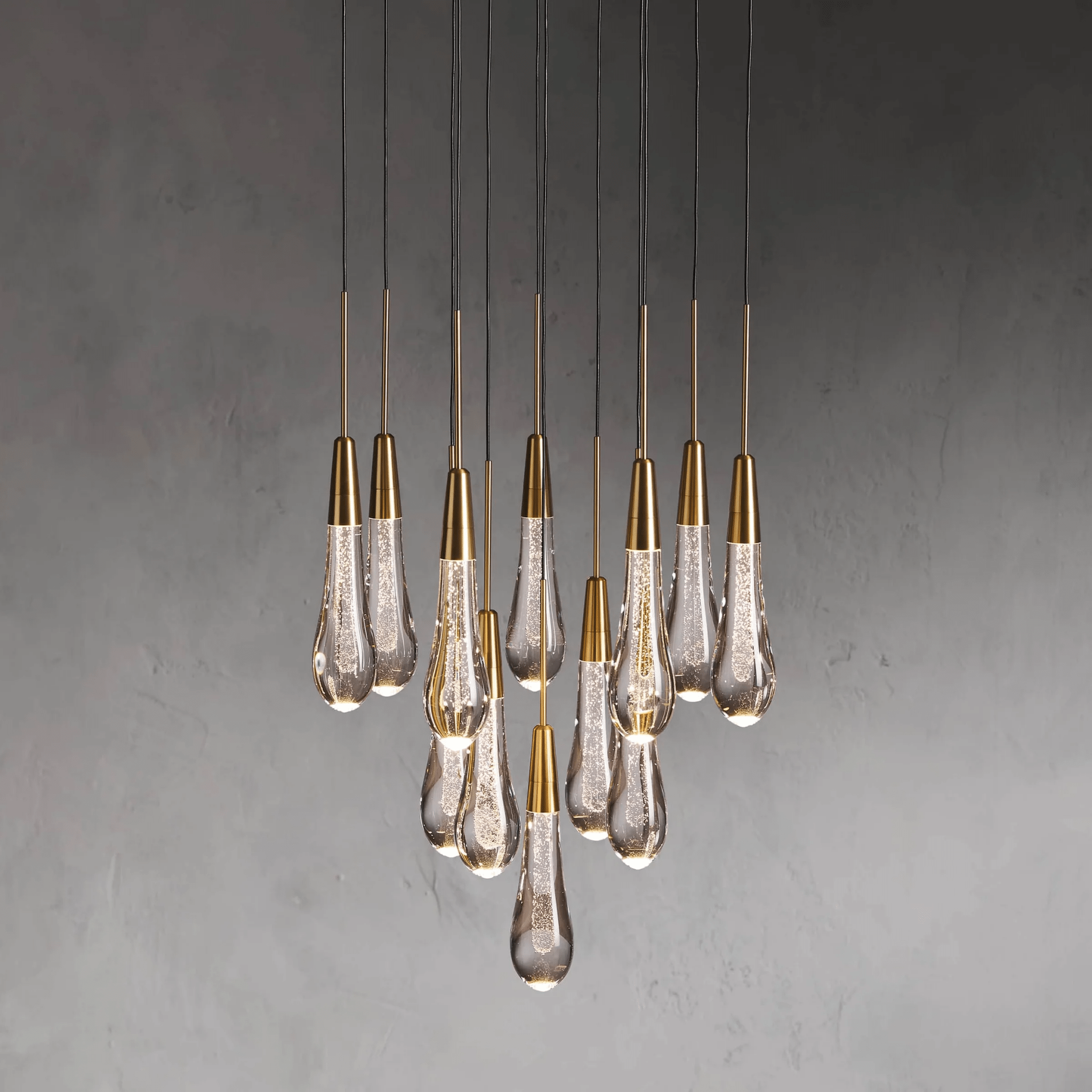 Soltaire Round Chandelier 17" 24" 36“ 58“ - fovolighting