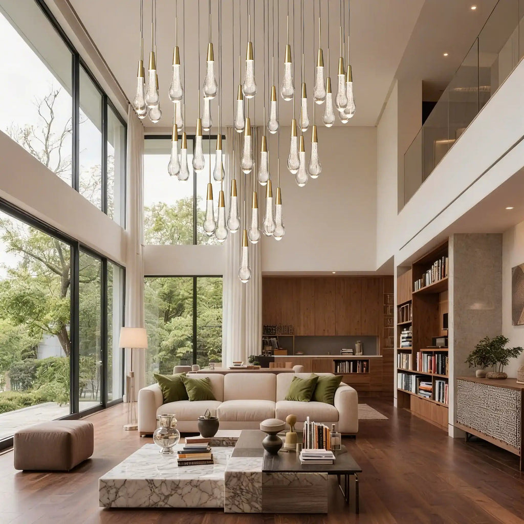 Soltaire Round Chandelier 17" 24" 36“ 58“ - fovolighting