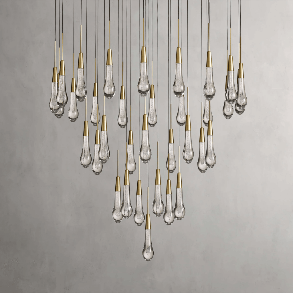 Soltaire Round Chandelier 17" 24" 36“ 58“ - fovolighting