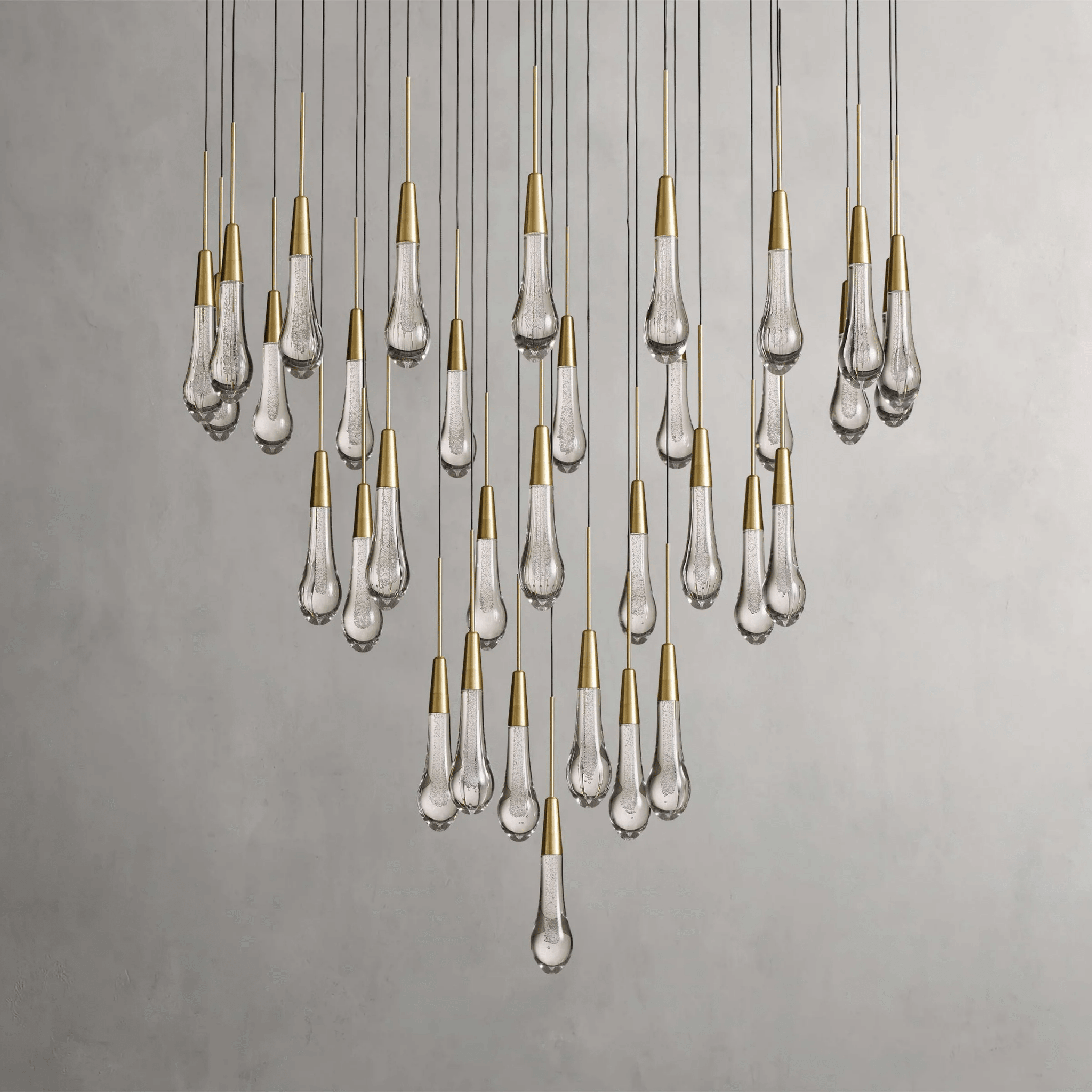 Soltaire Round Chandelier 17" 24" 36“ 58“ - fovolighting