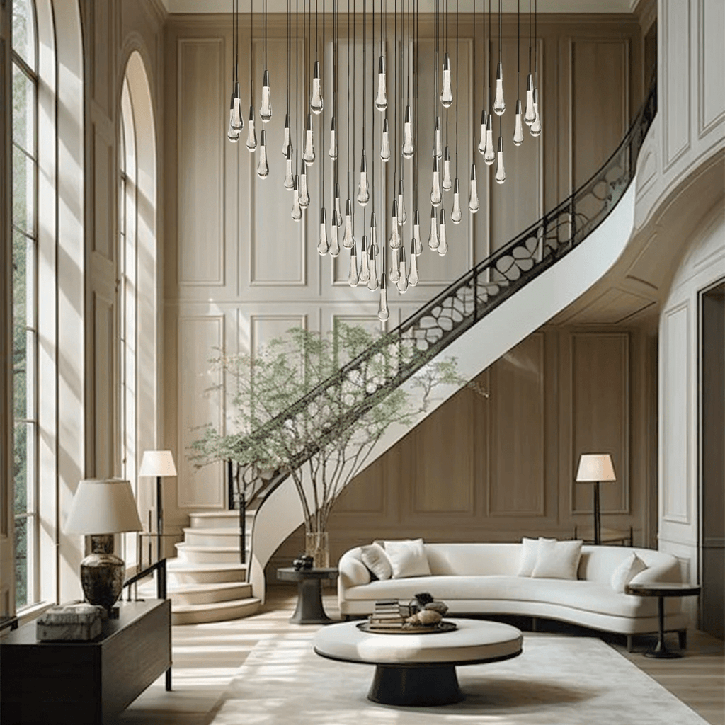 Soltaire Round Chandelier 17" 24" 36“ 58“ - fovolighting