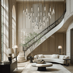 Soltaire Round Chandelier 17" 24" 36“ 58“ - fovolighting