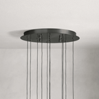 Soltaire Round Chandelier 17" 24" 36“ 58“ - fovolighting