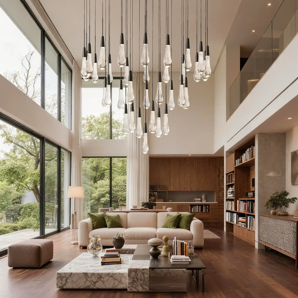 Soltaire Round Chandelier 17" 24" 36“ 58“ - fovolighting