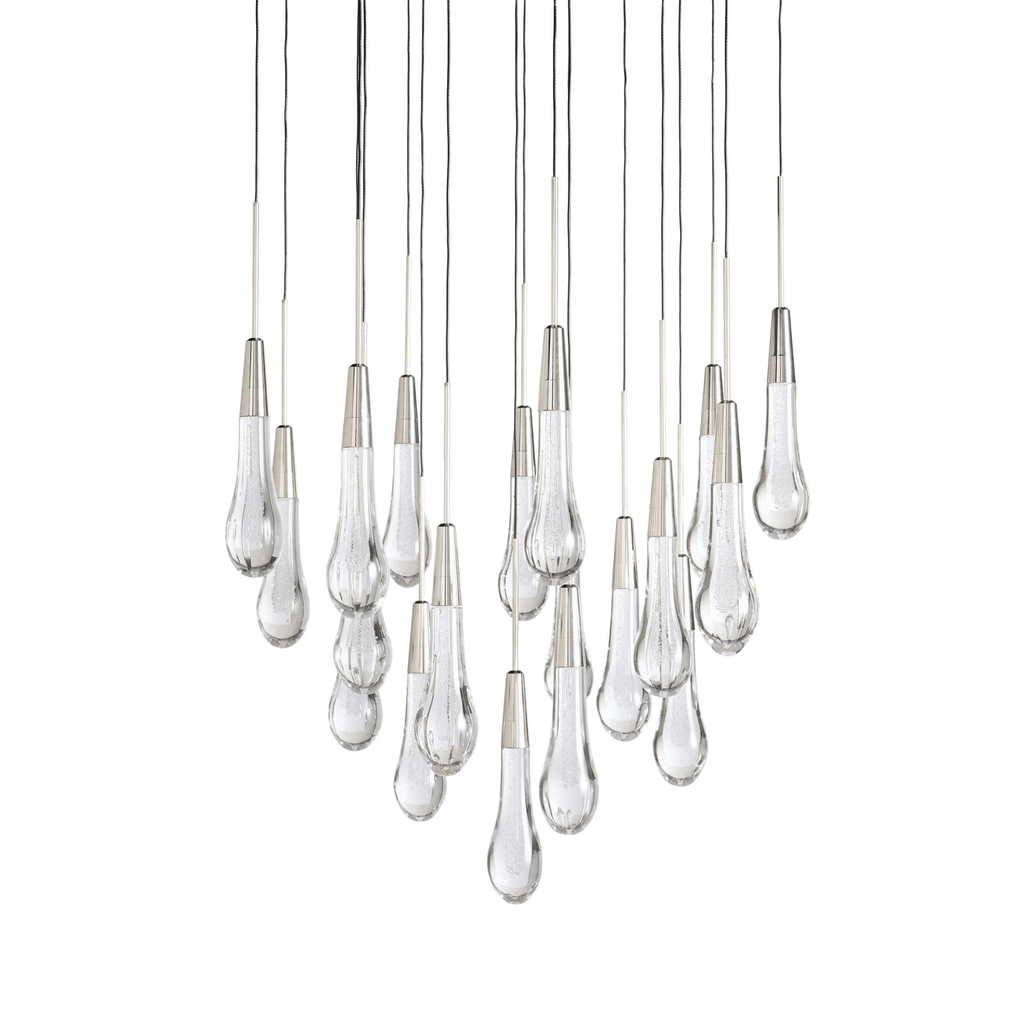 Soltaire Round Chandelier 17" 24" 36“ 58“ - fovolighting