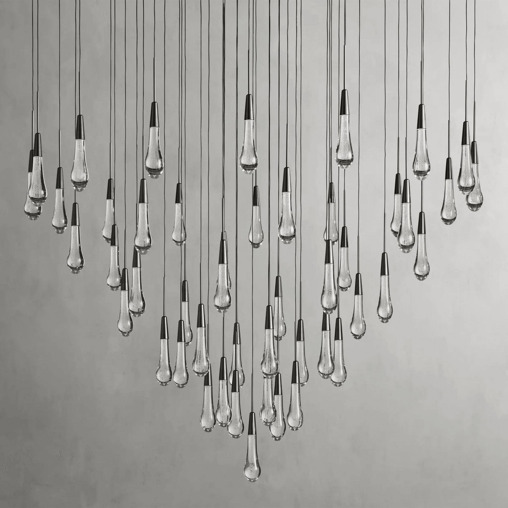 Soltaire Round Chandelier 17" 24" 36“ 58“ - fovolighting