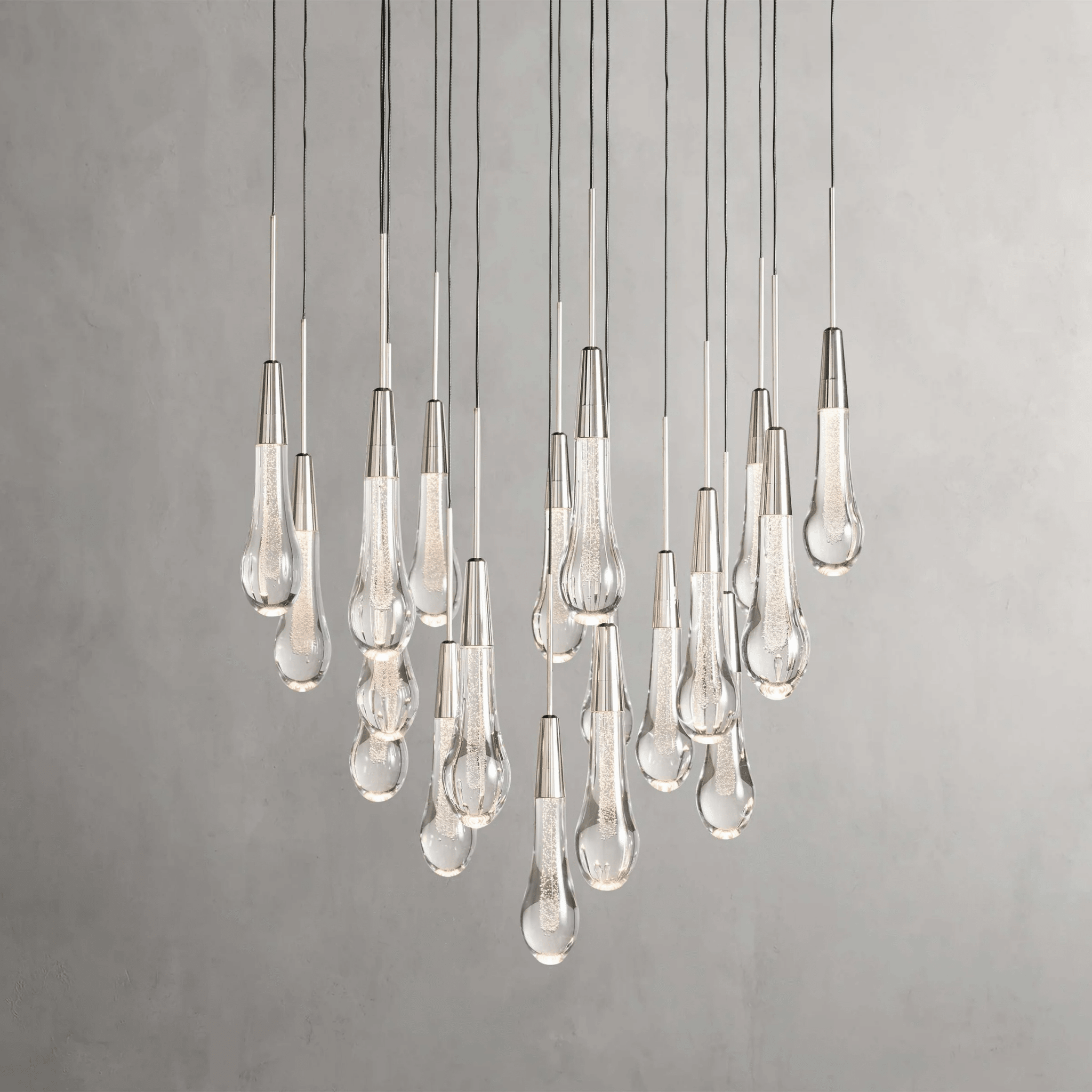 Soltaire Round Chandelier 17" 24" 36“ 58“ - fovolighting