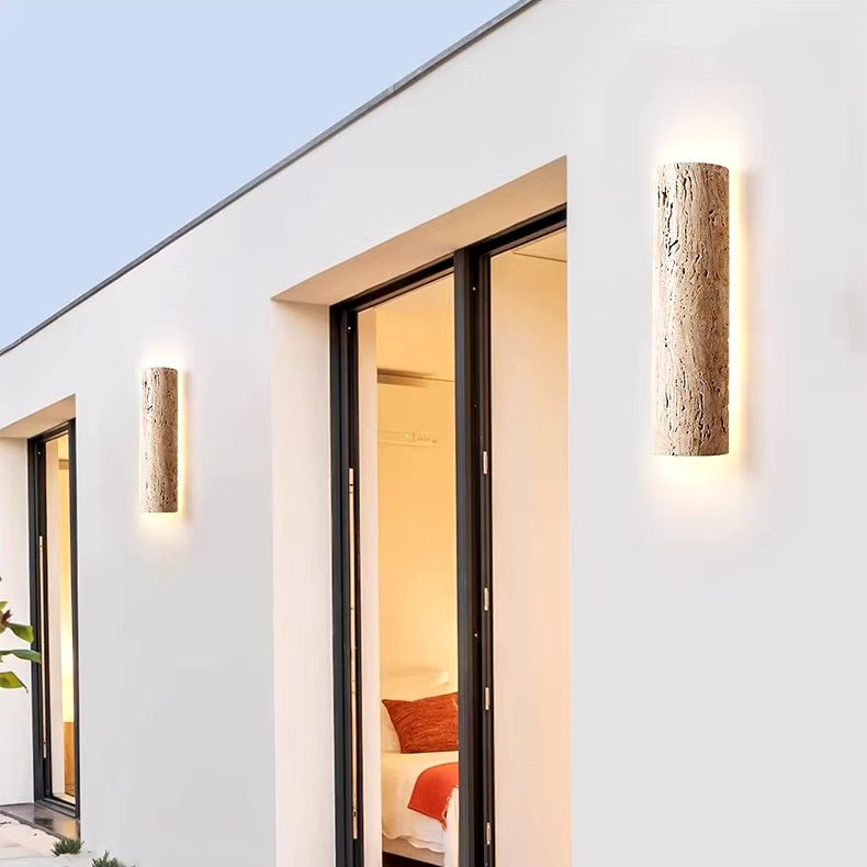 Solterra Travertine Sconce - fovolighting