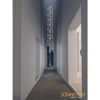 Sonne Constellation 12" Wide 55 - Light LED Chandelier Satin Brass - fovolighting