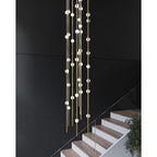 Sonne Constellation 12" Wide 55 - Light LED Chandelier Satin Brass - fovolighting