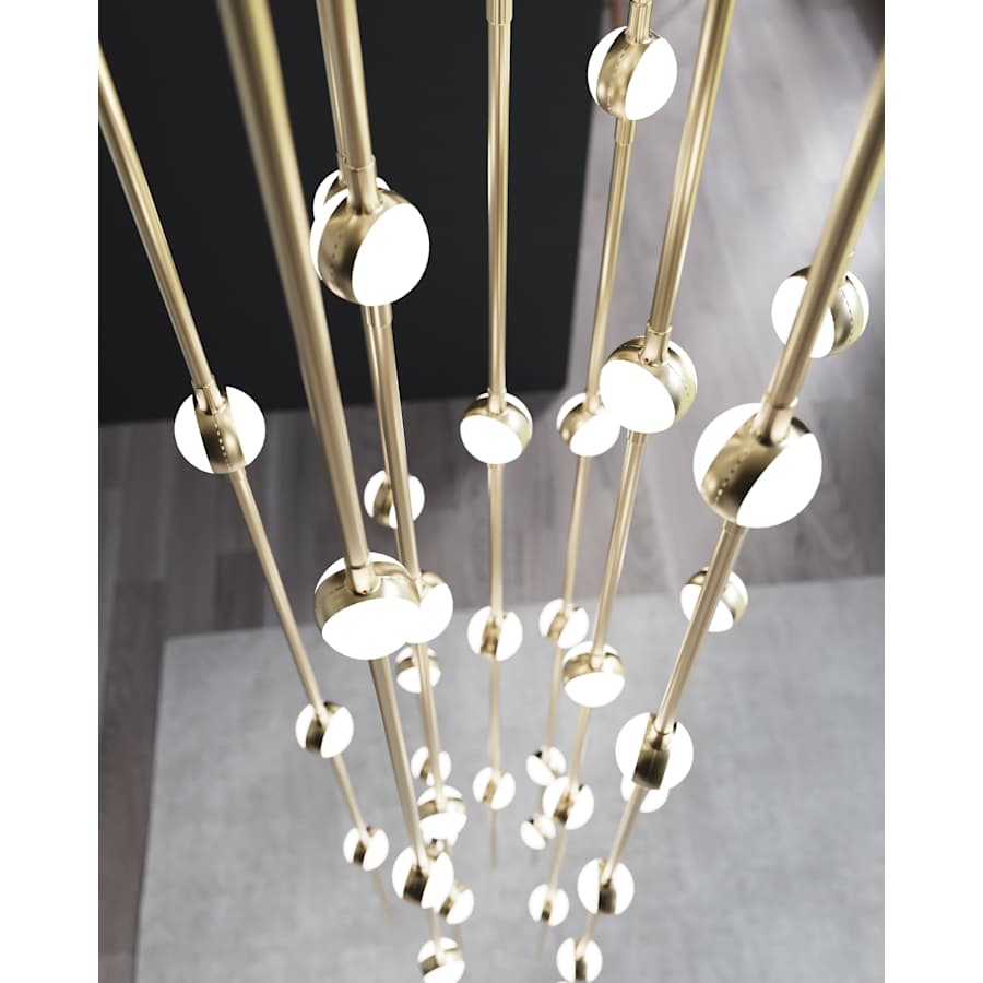 Sonne Constellation 12" Wide Beaded Chandelier 26 Light 2700K - fovolighting