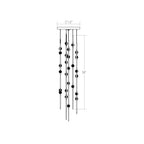 Sonne Constellation 12" Wide Beaded Chandelier 26 Light 2700K - fovolighting