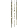 Sonne Constellation 12" Wide Chandelier 26 Light Satin Brass - fovolighting