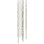 Sonne Constellation 12" Wide Chandelier 26 Light Satin Brass - fovolighting