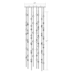 Sonne Constellation 22in Wide Beaded LED Chandelier - fovolighting