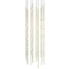 Sonne Constellation 24" Wide Integrated LED Chandelier Satin Brass - fovolighting