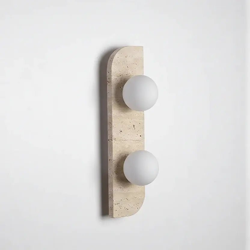 Sonte Natural Travertine Wall Sconce - fovolighting
