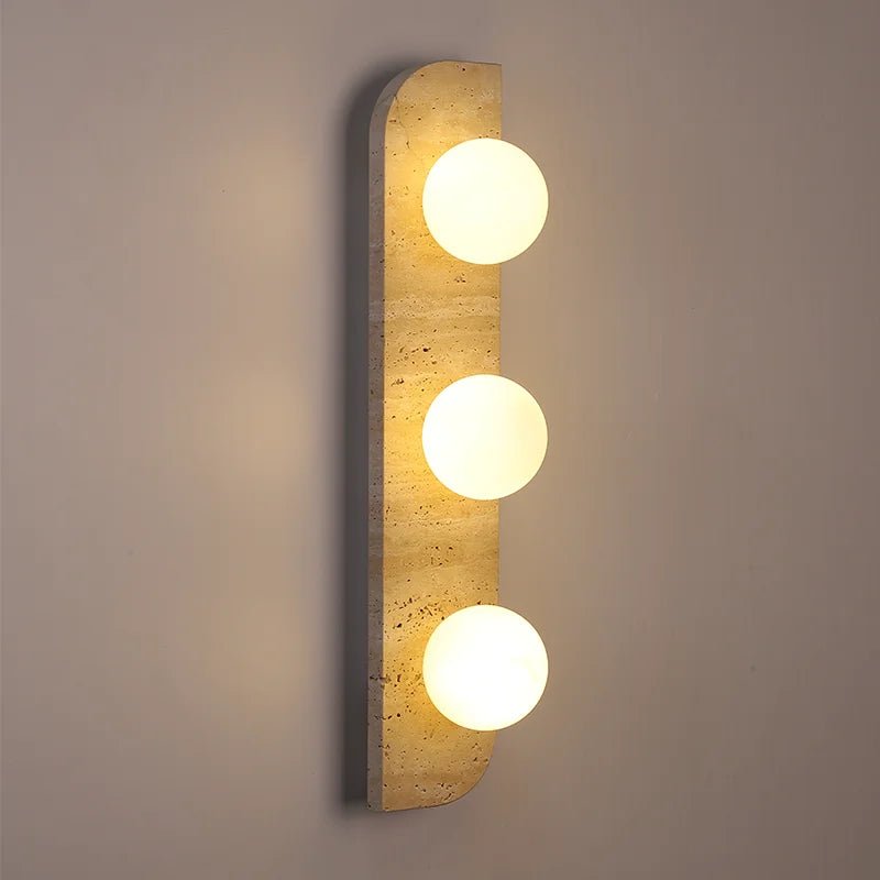 Sonte Travertine Wall Sconce - fovolighting